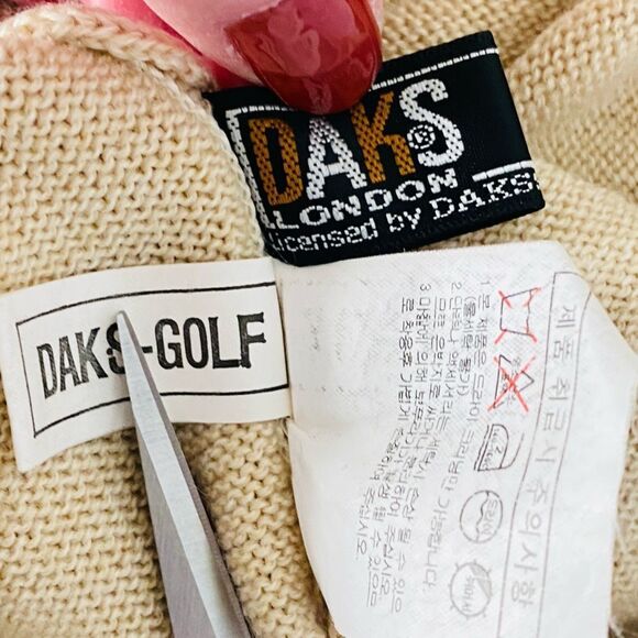 DAKS London Golf Vintage Abstract Print Turtleneck Sweater Sz L - Picture 6 of 10